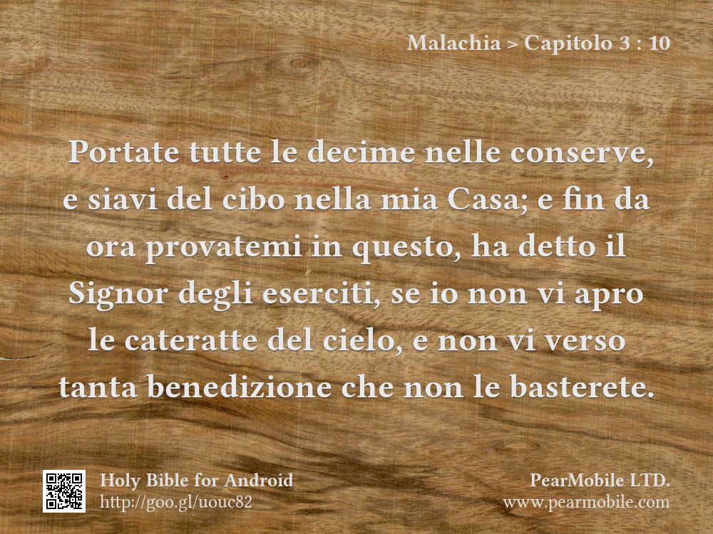 Malachia, Capitolo 3:10